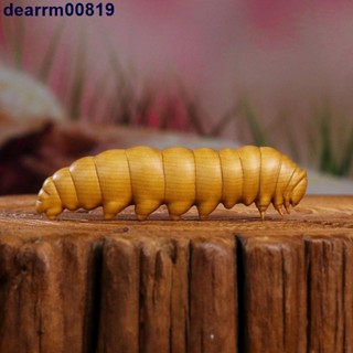 🌓可樂🌓小葉黃楊木雕蠶寶寶創意文玩蠶蟲子實木模擬個性手工雕刻SFGDHN