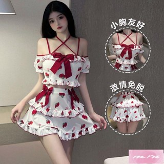 YES服飾 女僕裝 情趣內衣 角色扮演 情趣內衣性感純欲風可愛草莓睡衣套裝jk制服全套大碼戰袍學生制服