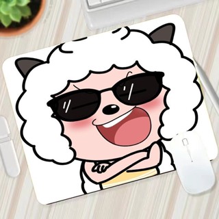 可愛鼠標墊✨懶羊羊可愛卡通滑鼠墊喜羊羊ins風女生辦公便攜桌墊方形可定製 滑鼠墊 止滑墊