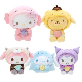 【現貨】小禮堂 Sanrio 三麗鷗 絨毛玩偶娃娃 (水族館系列) Kitty 大耳狗 帕恰狗