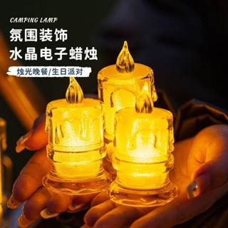 LED模擬蠟燭 電子蠟燭 電子蠟燭燈 小夜燈 LED燈 假蠟燭 表白 求婚 生日快樂LED燈帳篷裝飾燈家用桌面電子蠟燭小