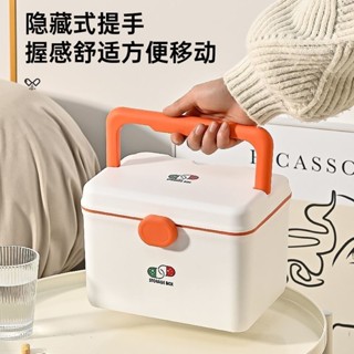 【臺灣熱賣】家庭醫藥箱家用多功能雙層藥品收納盒學生宿舍醫療急救藥箱大容量