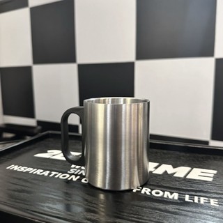 🔥抖音熱賣啤杯網紅商用戶外防摔不銹鋼兒童水杯大人咖啡杯雙層防燙啤酒杯馬克杯家用茶杯