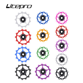 😊美美噠 臺出✈ 單車軸承 Litepro自行車導輪飛輪導輪CNC撥鏈輪11/13T後撥導輪超輕密封軸承