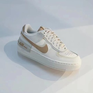 代購Nike AIR Force 1 Shadow 奶油色 解構 厚底低筒 休閒板鞋女CI0919-116