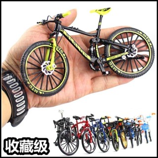 外貿新款1:8模擬合金速降軟尾山地車自行車模型迷你單車玩具擺件