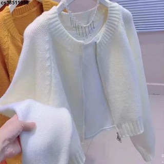 秋季毛衣外套👚 玫紅色短款毛衣外套春秋季2024韓版寬松外穿拉鏈針織開衫