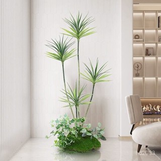 【Luck百貨】仿真植物造景室內仿生綠植大型組閤景觀裝飾樓梯下假綠植假樹盆栽 裝飾模擬綠植 仿真花 裝飾仿真花 模擬綠植