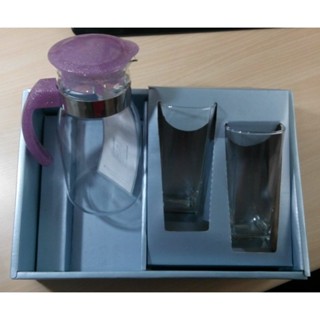 臺玻 805玻璃冷水壺 800ml+玻璃杯300ml*2