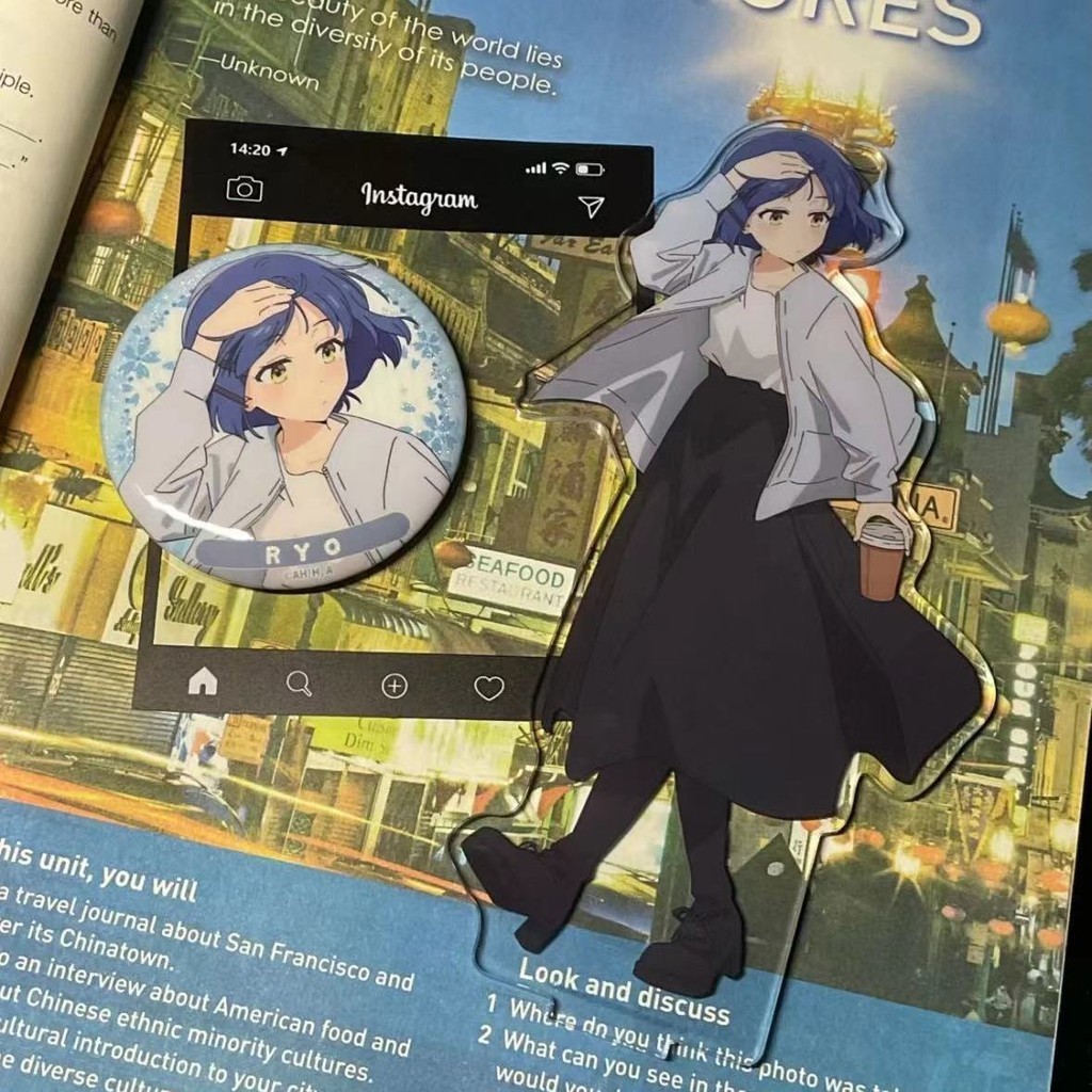 孤獨搖滾周邊🎁孤獨搖滾山田涼后藤一里喜多郁代伊地知虹夏亞克力立牌擺件徽章 動漫周邊 山田涼周邊