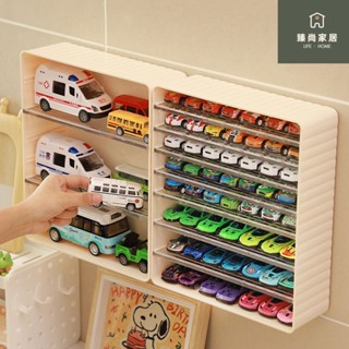 1:64 汽車 木櫃 防塵 壁掛 實木 壓克力 展示櫃 模型 停車場 收藏 收納櫃 合金車 模型車 玩具車收納架展示架