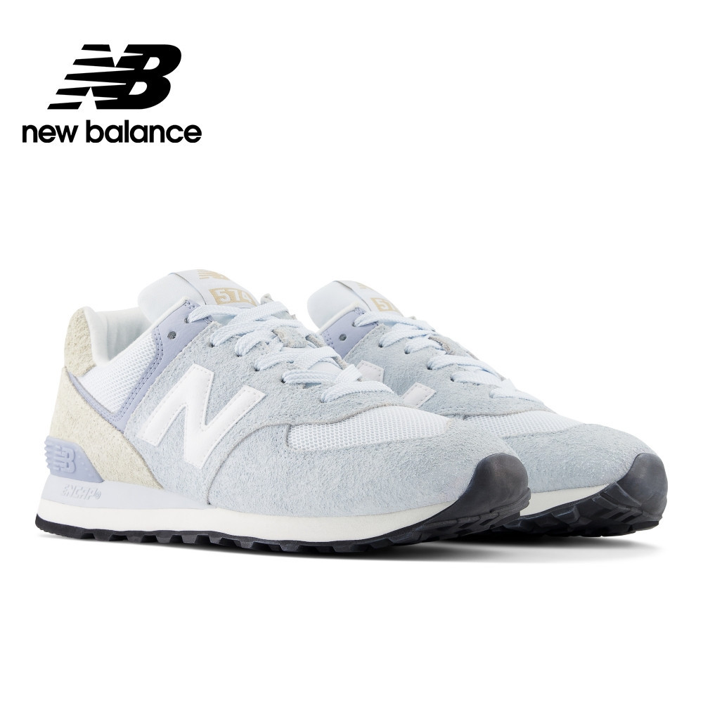 【New Balance】 NB 復古運動鞋_中性_嫩灰藍_U574AOG-D楦 574 (蝦皮獨家款)