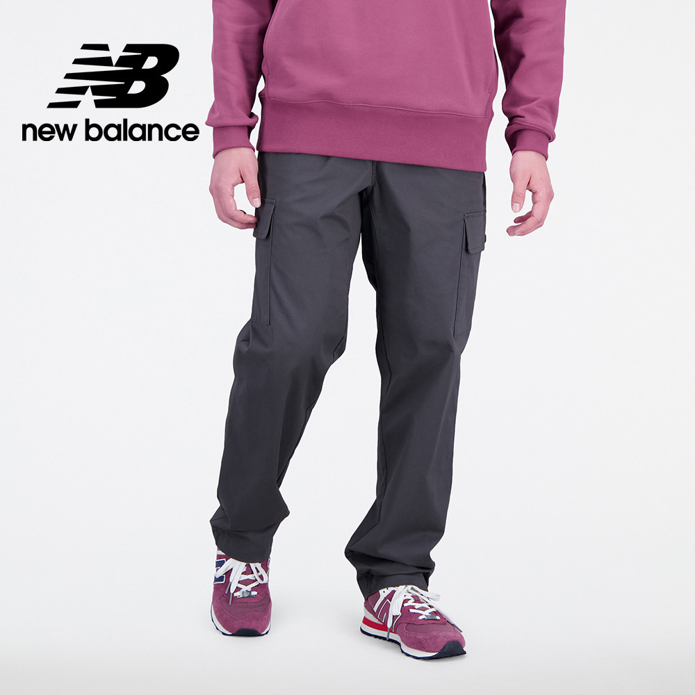 【New Balance】 NB 工裝風多口袋長褲_男性_深灰黑_AMP31526COG