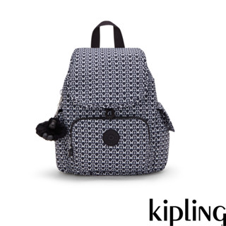 Kipling『猴子包』拉鍊掀蓋後背包-CITY PACK MINI(多款任選)FW24L2