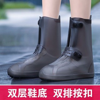 🔥抖音熱賣 兒童 成人 旅遊雨衣新品防雨鞋套矽膠防水防滑鞋套男女成人兒童可洗雨鞋雨靴通用水鞋