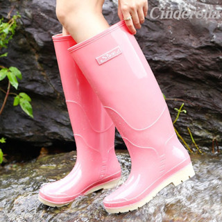 Cinderella 男女款長筒特高筒勞保雨靴加厚防滑釣魚水靴 雨鞋女 雨靴 雨鞋 防水雨鞋 水鞋 防滑雨鞋 時尚雨鞋