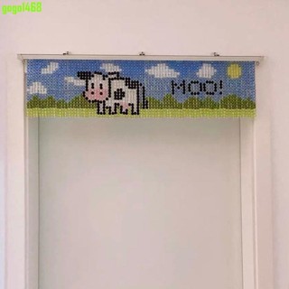 【Gogo便利店】小奶牛珠簾 卡通串珠門簾珠簾 DIY珠簾材料包 可來圖定製