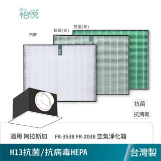 怡悅濾網 適用 阿拉斯加 FR-3538 FR-2038 VTF-200 VTF-350 空氣淨化箱 全熱交換機 新風機
