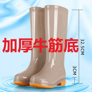 🔥實拍免運🔥 雨鞋 雨靴 長筒雨靴 防水雨靴 膠鞋 中筒雨靴 防滑 雨鞋女雨鞋高筒防滑成人中筒雨靴加絨棉保暖冬廚房膠