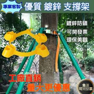 免運🚛支撐架 苗木樹木支撐固定器 樹木固定支架 樹撐支撐桿 果樹園林防風 苗木支撐架 鍍鋅烤漆鋼管 樹木支撐架 統編