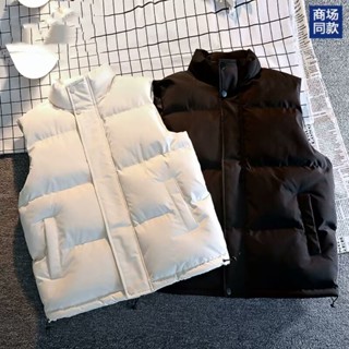 蔓莎💞馬甲男士2024新款秋冬季背心美式坎肩棉馬夾潮牌男生大碼外套 情侶馬甲