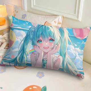 抱枕 卡通枕頭 午睡枕頭💕二次元初音未來抱枕卡通客廳沙發靠枕宿舍床頭枕頭靠墊長方形含芯