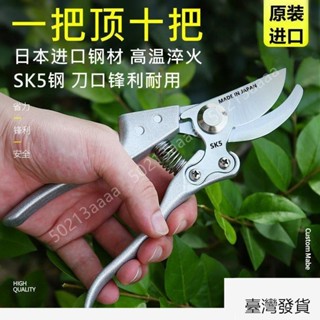 桃園發貨❤[日式SK5剪刀] [強力不鏽鋼剪]日本修枝剪刀進口園林園藝剪刀家用多功能修剪果樹花枝樹枝的神器
