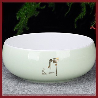 🌜關註領50代金券🌛茶洗缸大號特大水盂 功夫筆洗茶具盆配件 大全陶瓷器 高檔家用品中式 洗茶碗盆 茶杯收納盆 水盂茶渣缸