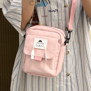 免運🌞可愛百搭簡約手機包 ins少女學生小眾休閒韓版潮牌單肩斜挎小方包 簡約森系小包 斜挎包 防潑水可愛隨身小包 多功能