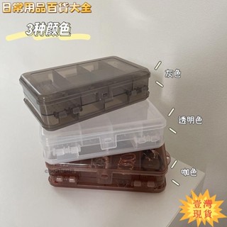 ✨壹灣出貨✨熱賣💰便攜雙層10格首飾收納盒分格透明飾收納盒防塵防氧化wen