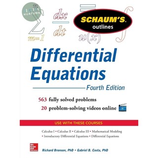[華通書坊]Schaum's Outline of Differential Equations 4/e Bronson 9780071824859