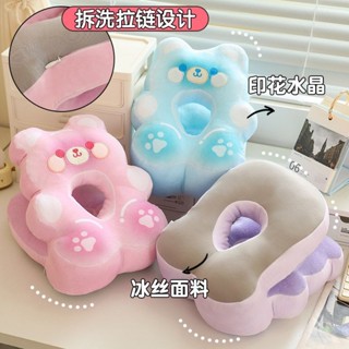 午睡枕 趴睡枕🎀 可愛多巴胺小熊軟糖午睡枕學生午休睡覺枕辦公室便攜午睡枕