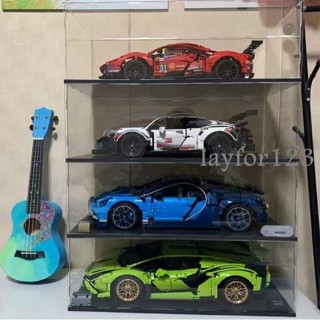 【滿299出貨】適用樂高蘭博基尼布加迪展示盒汽車保時捷911法拉利賽車模亞克力厚度2mm汽車模型展示盒賽車展示盒 模型收