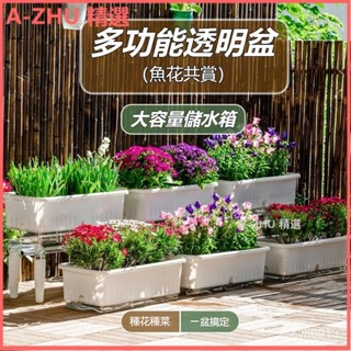 可開發票室內陽臺種菜專用盆長方形自吸水懶人種花種蔬菜箱草莓特大號塑膠 陽臺種菜 菜盆 蔬菜箱 蔬菜盆 種菜 栽培箱
