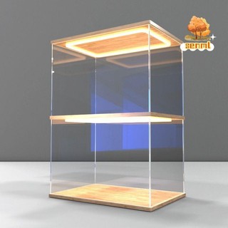 公仔展示盒 樂高展示盒 公仔收納盒 公仔盒 展示盒 透明展示盒 壓克力展示盒 透明帶燈可疊加亞克力展示盒適用樂高模型積木
