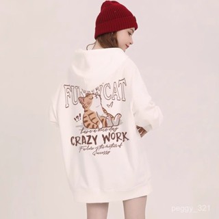 臺灣出貨 女生衣服 帽T連帽衛衣美式 大學T男女生同款韓版大呎碼 oversize 刷毛 長袖上衣D1273A