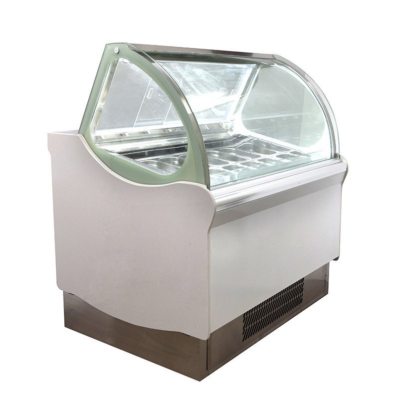 【滿配壓縮機】冰淇淋展示櫃透明玻璃小型臺式商用冷藏冷凍臥式雪糕櫃冰淇淋櫃