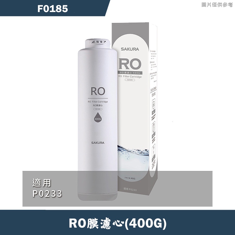 櫻花【F0185】RO膜濾心(400G)(30個月)適用P0233(無安裝)