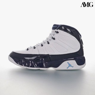 NIKE AIR JORDAN 9代緩震中筒籃球鞋「白午夜藍」302370-145