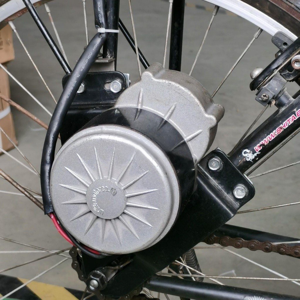 *自行車改裝電動自行車側掛電機 12V/24V350W1016Z馬達