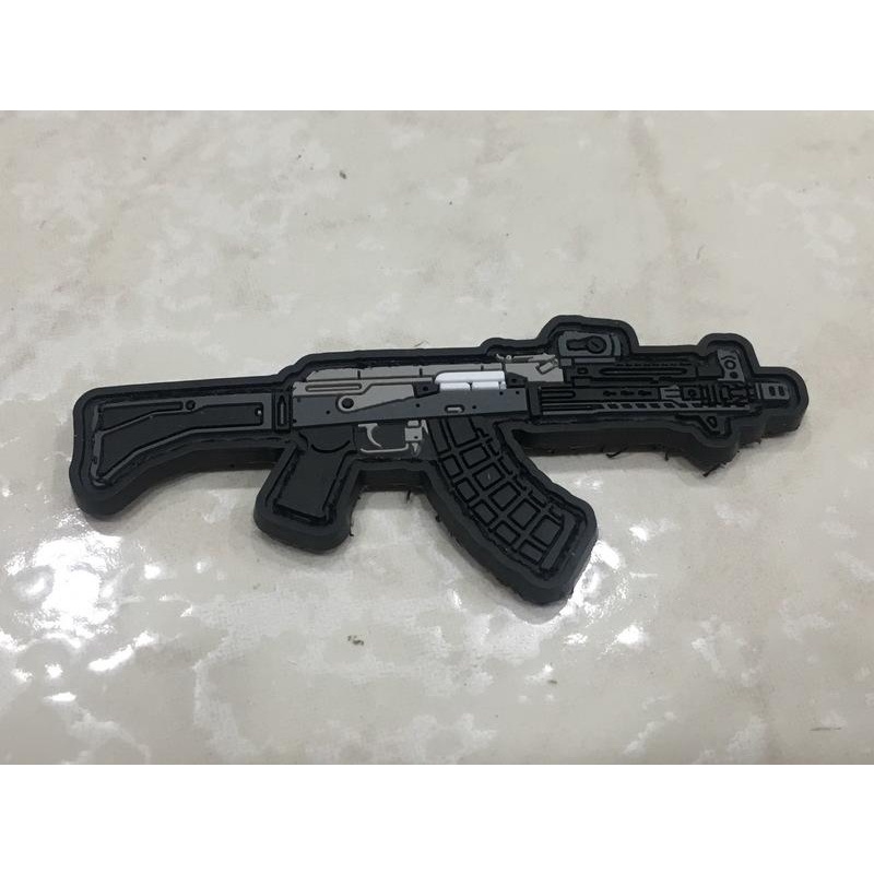  AK AK74 AK47 PVC 塑膠 臂章 魔鬼沾 識別章 分組 搞笑章 玩具槍 長槍 造型2969