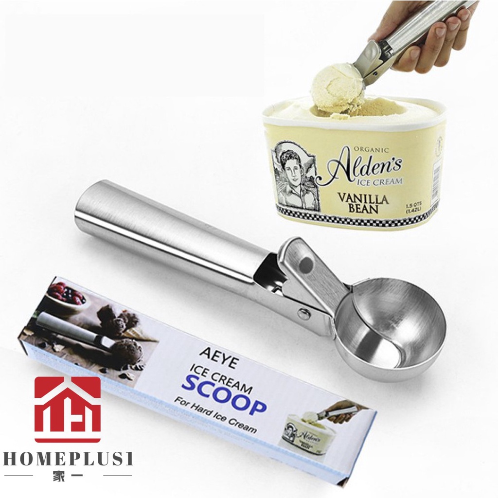 Stainless Steel Ice Cream Scoop with Easy Trigger Dipper for