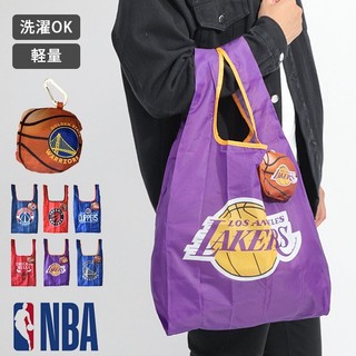 蔓菟小舖💖日本sun-star 正版 NBA 購物袋 折疊環保袋 手提袋 輕量 可水洗 環保袋 湖人 勇士 公牛 G05