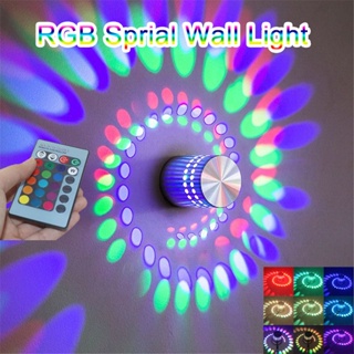 RGB Led Wall Lamp Indoor Lighting Aluminum With Remote Contr