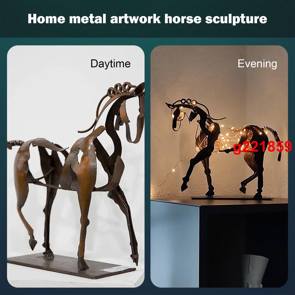 ￥￥特惠熱賣￥￥藝術品馬雕塑家居藝術品馬雕塑 帶燈 led燈串