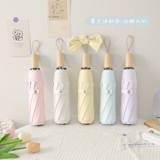🥇雨傘女ins森係簡約遮陽傘 防曬防紫外綫高顔值太陽傘 晴雨兩用加厚 遮陽傘 手動傘 黑膠傘 折疊傘 黑膠防曬防紫外線