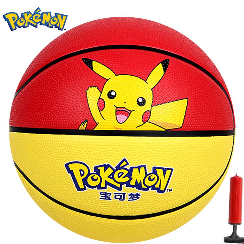 籃球💜兒童玩具 正版授權寶可夢皮卡丘兒童籃球2號3號4號5號幼兒園訓練專用球玩具
