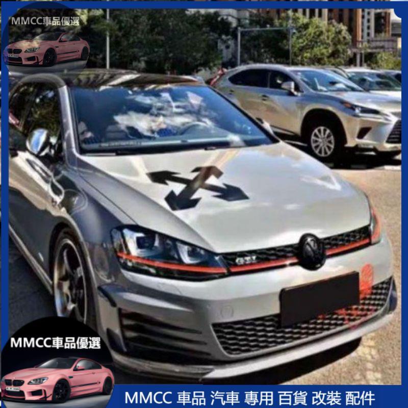 MMCC免運🔥引擎蓋貼 拉花🔥福斯 GOLF VW GTI TIGUAN TDI T6 TDi 前檔貼 後檔貼 車側