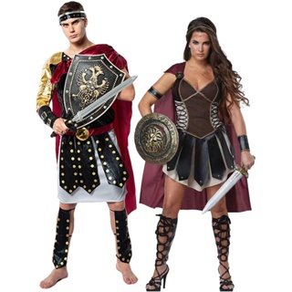 踢米羅馬戰士服裝男女款斯巴達勇士服cos化裝舞會演出服萬圣節情