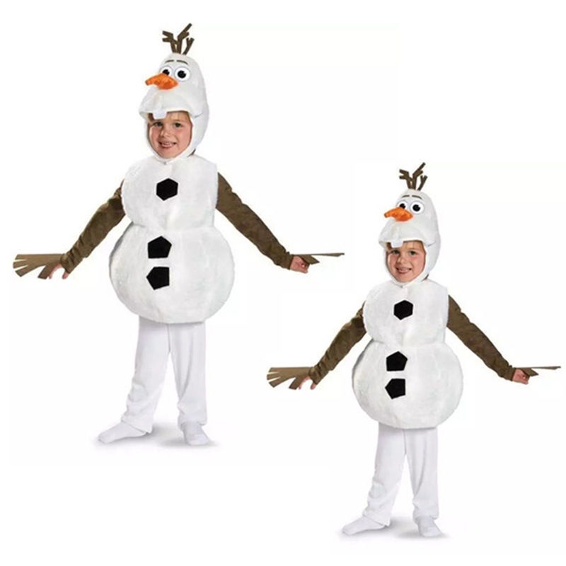【FY】萬圣節雪寶衣服兒童冰雪奇緣演出服裝cos圣誕節雪人扮演雪寶服裝